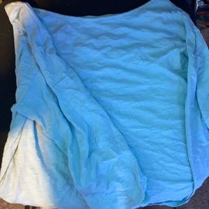 Light baby blue cropped long sleeves